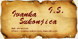 Ivanka Sukonjica vizit kartica